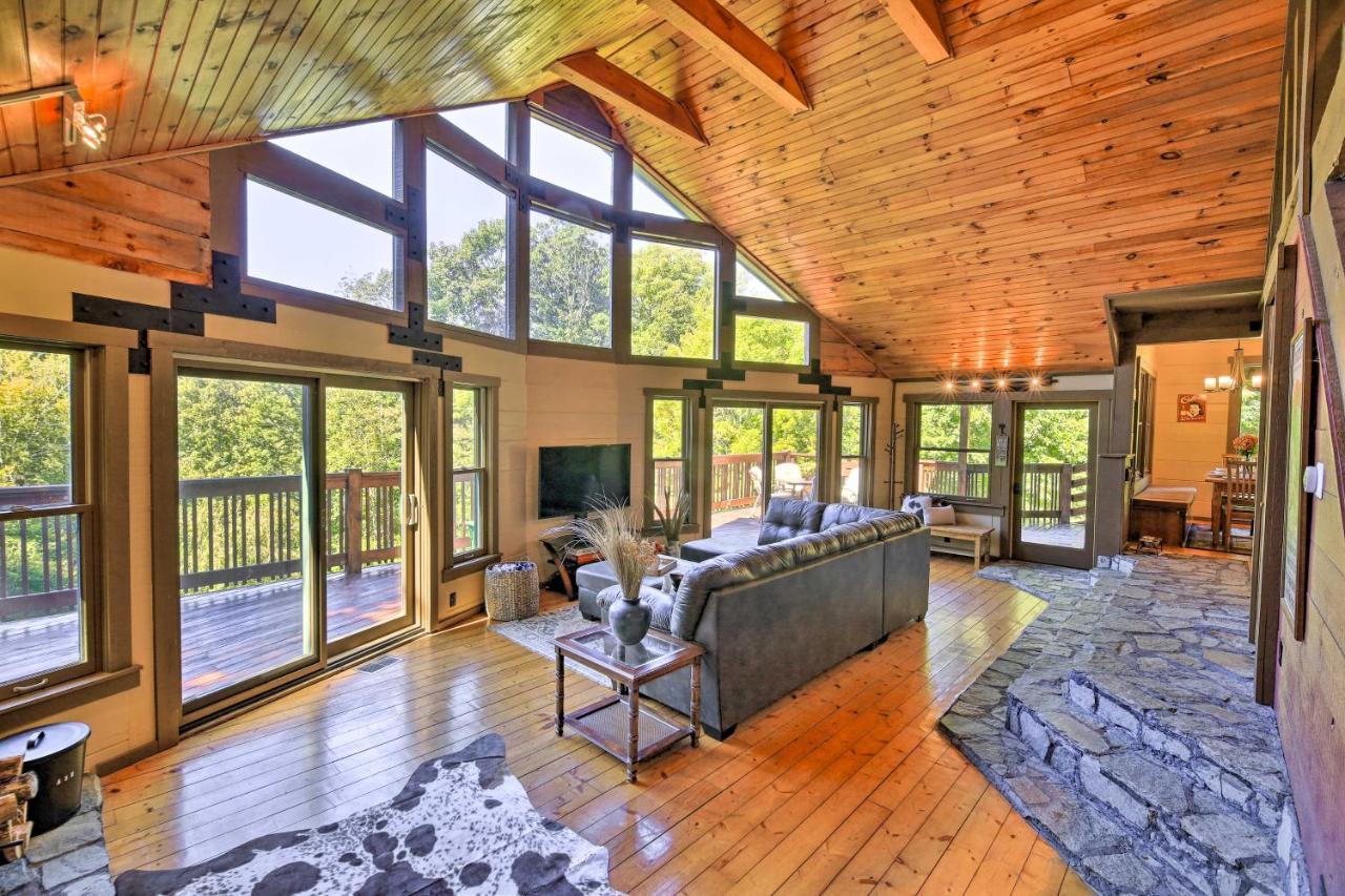 Dog-Friendly Cabin, 9 Mi To Sugar Mountain Resort Banner Elk Bagian luar foto